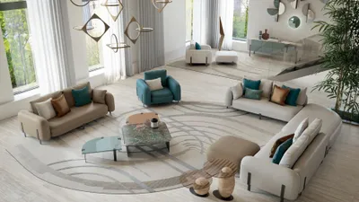 Zdjęcie produktu dla Designerska Sofa Dwuosobowa Meble Włoskie Sofy Meble Nowe Bizzotto