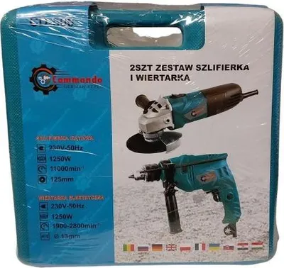 Obrázek produktu pro 2Ks Sada Úhlové Brusky A Vrtačky + Příslušenství..