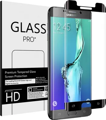 Produktbild von Full Screen Panzerglas für Samsung Galaxy S6 Edge Schutzfolie Glas Folie Vollbild Panzerfolie