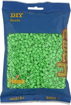 Image de Sachet Hama contenant 3000 perles à repasser midi vert pastel