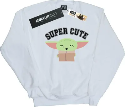 Produktbild von Star Wars - "The Mandalorian Super Cute" Sweatshirt für Herren BI46531 (M) (Weiß)