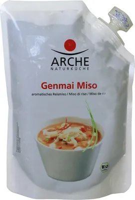 A pouch of Genmai Miso soup.