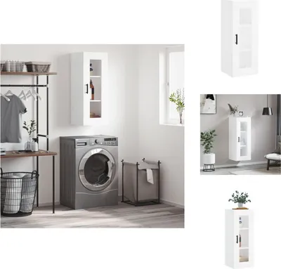 Produktbild von vidaXL Wandschrank Weiß 34,5x34x90 cm -  Sideboards