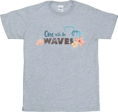Produktbild von Disney - "One The Waves" T-Shirt für Damen BI39424 (L) (Grau)