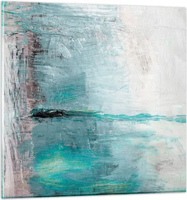Produktbild von Bilder auf glas - Abstraktion modern - 40x40cm - Glasbilder - Wandbilder - Kunstdruck - zum Aufhängen bereit - Wanddekoration aus Glas - Glas Bilder - Wandbild auf Glas - Einteilig - GAC40x40-3591