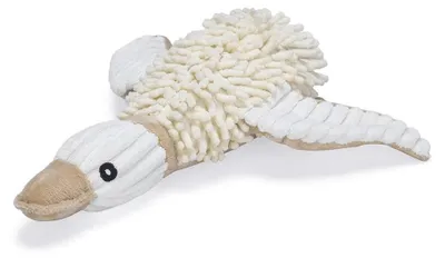 Obrázek produktu pro Hračka pro psy beeztees Eco Toy Duck Jago 33 x 33 x 9 cm bílá 100% recyklovaný materiál