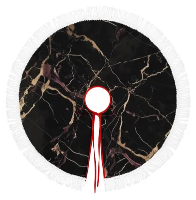 Immagine prodotto di Copertura per albero di Natale in marmo con frange, 127 cm