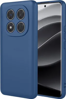 Produktbild von Hülle für Xiaomi Redmi Note 14 Pro Plus - Phonesta Soft Silk Silikon Back Cover - Dunkelblau