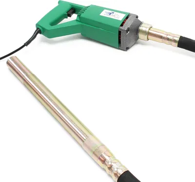 Produktbild von Wiltec Elektro Einhand Betonrüttler 800 W, Betonverdichter mit Ø 35 mm Rüttelflasche mit 200 cm Schlauchlänge, Flaschenrüttler mit flexibler Welle