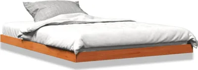 Obrázek produktu pro vidaXL Postel z masivu voskovaná hnědá 135x190 cm borovice