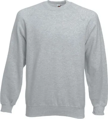 Produktbild von Fruit of the Loom - Classic Raglan Sweat - Heather Grey - M