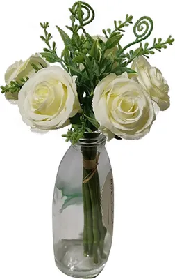 Produktbild von Kunstblume Rosenstrauß in Vase Flora