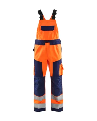 Produktbild von Blakläder High Vis Latzhose 2660 1804 in div. Farben, Farbe:orange/marineblau, Größe:162