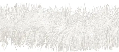 Produktbild von Weihnachtsgirlande Lametta 10cm x 3m Weiß