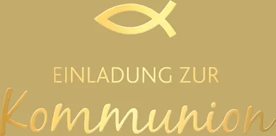 Produktbild von Kommunion - Einladungen - 5 Karten – 5 Umschläge – im Format