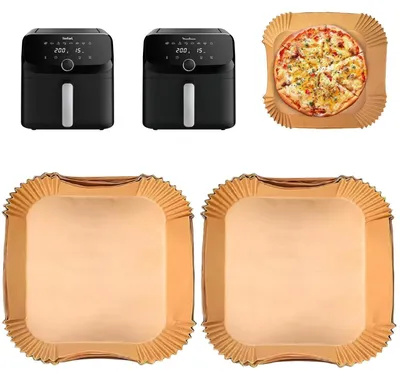 Zdjęcie produktu dla Papier do pieczenia do frytkownicy bezolejowej, 120 sztuk, przeznaczony do frytkownic bezolejowych o pojemności 7,5 litra