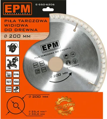 Zdjęcie produktu dla Piła Spiekowa 200Mm 60 Zębów