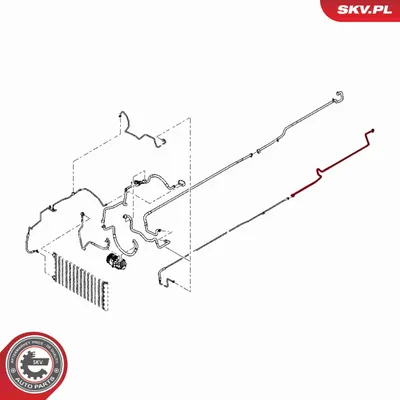 Obrázok produktu pre ESEN SKV vysokotlakové a nízkotlakové potrubie Klimatizácia – vysokotlakové potrubie 54SKV663 pre OPEL Vivaro B Combi (X82) 0,4 kg