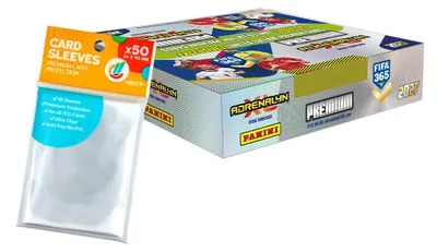 Immagine prodotto di Bundle con carte collezionabili FIFA 365 Adrenalyn XL 2027: 1 confezione premium (10 bustine) + protezioni esclusive per le carte