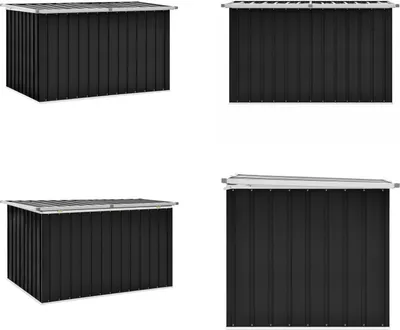 Produktbild von vidaXL Gartenbox Anthrazit 149 x 99 x 93 cm - Aufbewahrungsbox - Aufbewahrungsboxen - Garten-Kissen-Box - Garten-Kissen-Boxen