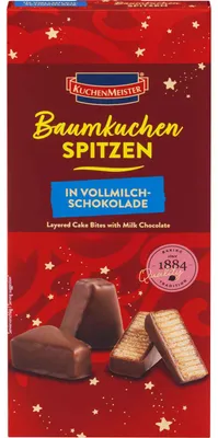 Produktbild von KuchenMeister Baumkuchenspitzen Vollmilch 130g