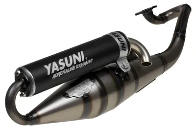 Zdjęcie produktu dla Układ wydechowy Yasuni Scooter Z, czarny, 2-suwowy, z homologacją (ABE) dla Yamahy Aerox 50 Cat, produkowanej od 2003 roku
