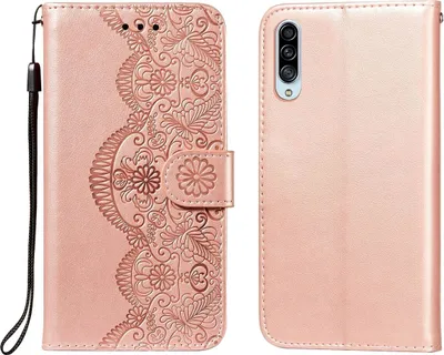 Produktbild von König Design Hülle kompatibel mit Samsung Galaxy A90 5G Kunstleder Handyhülle - Handy Case Rosa