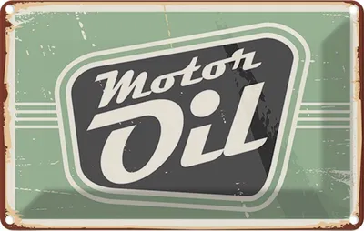 Produktbild von vianmo Blechschild 12x18 cm Motor oil Motoröl Auto Garage Werkstatt