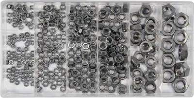 Immagine prodotto di Dadi metrici in acciaio inossidabile M3, M4, M5, M6, M8 e M10, 300 pezzi