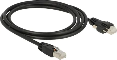 Image de DELOCK Kabel Cat.6 RJ45-St > RJ45-St m. Schrauben SSTP 2.0m