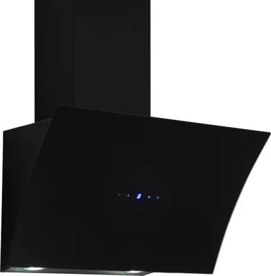 Produktbild von Respekta Dunstabzugshaube Schräghaube Wandhaube kopffrei Glas 60 cm schwarz LED