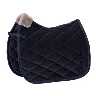 Produktbild von Eskadron Schabracke " VELVET " Form - Dressur Farbe - dark navy