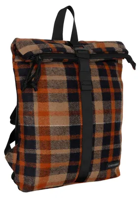 Produktbild von New Rebels Ribbi Roll Up Rolltop City Rucksack Los Angeles Scott Flanell karo