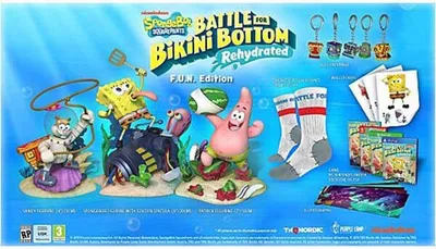 Image de THQ Nordic SpongeBob SquarePants : Battle for Bikini Bottom - Rehydrated - F.U.N Edition, Action, Aventure, Purple Lamp Studios, Allemand, Anglais, Allemand, Anglais, Chinois simplifié, Coréen, Espagnol, Français, Italien,..., En ligne, THQ Nordic