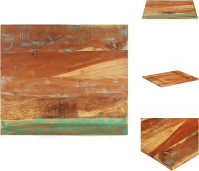 Produktbild von vidaXL Tischplatte Rechteckig 70x80 cm 25-27 mm Altholz Massiv - Tischplatten