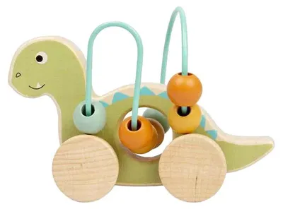 Produktbild von Bigjigs Toys Push Along Diplodocus Perlenrahmen