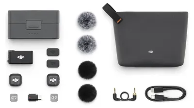 Immagine prodotto di DJI Mic 3 (2 trasmettitori + 1 ricevitore + custodia di ricarica)