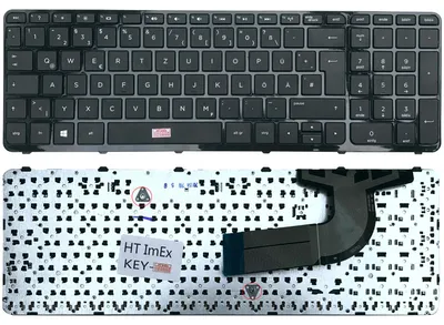 Produktbild von DEUTSCHE - Tastatur mit Rahmen kompatibel mit DE Tastatur HP Compaq 15-h001nl, 15-h007a, 15-h024sg, 15-h051nl, 15-h090sg