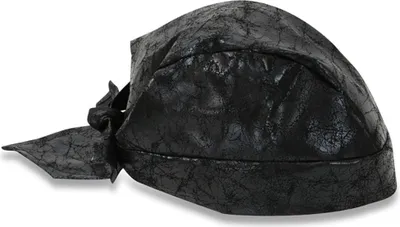 Produktbild von Rock Rocker Bandana Lederoptik Schwarz Karneval Fasching Halloween Party