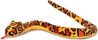 Produktbild von Plüschtier Schlange 150 cm, gelb orange, Kuscheltiere Stofftiere Schlangen Reptilien Kriechtiere