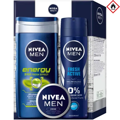 Produktbild von NIVEA High Energy, Männer, Universal, Feuchtigkeitsspendend, Auffrischend, Weichmachend, 48 h, Frisch, 30 ml