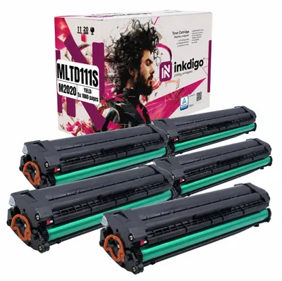 Produktbild von Inkdigo Tonerset MLT-D111S für Samsung Xpress M2020, M2020W, M2021, M2021W – Schwarz,, KI-generiertes Bild