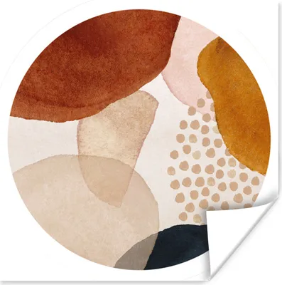 Produktbild von MuchoWow® Poster Aquarell - Illustration - Abstrakt 50x50 cm - Wohnzimmerdekoration
