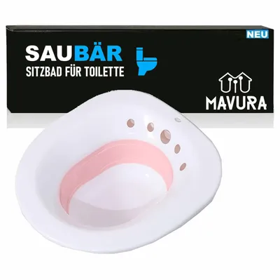 Obrázok produktu pre SAUBÄR bidetová vložka Prenosné a skladacie bidetové sedadlo na toaletu, pre všetky štandardné modely WC sedadiel