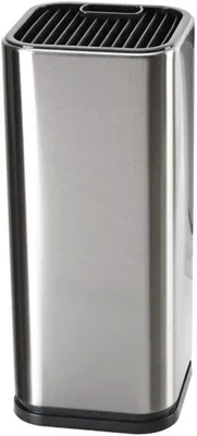 Produktbild von Universal Messerblock aus Edelstahl von GuDoQ, ohne Messer, für bis zu 12 Messer, platzsparend und stabil