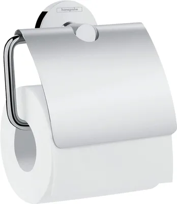 Obrázok produktu pre hansgrohe Logis Universal držiak na toaletný papier s viečkom, chróm, 1 ks.