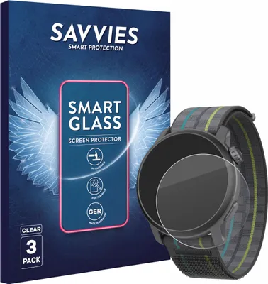 Produktbild von 3x Savvies Schutzglas Folie für Coros Pace 3 9H Panzer Schutzfolie Glas Displayschutz klar transparent