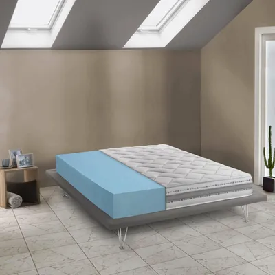 Immagine prodotto di Talamo Italia Materasso Piazza e Mezza Avanti 120x200x21h cm Bianco, Sfoderabile Grado Rigidità 5/5 Italy