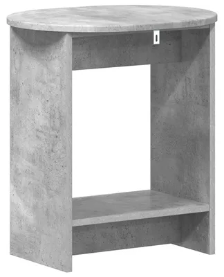 Zdjęcie produktu dla vidaXL Stolik pomocniczy, kolor betonowy, 50 x 39,5 x 55 cm, materiał drewnopochodny