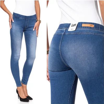 Immagine prodotto di LEE, Jeans da donna, Skinny fit, SLIP-ON, W28 L33, Blau, Jeans, baggyjeans, buggy